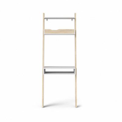 TVILUM Delta Skrivbord - Vit / Ekstomme Trä med 2 Lådor