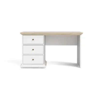 TVILUM Paris skrivbord - ekträ, med lådor
