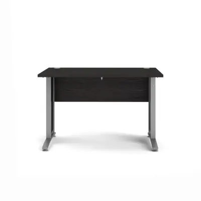 TVILUM Prima Skrivbord - Svart Askfanér, 80 x 120 cm