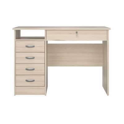 TWILUM Function Plus skrivbord, w. 1 fack och 5 lådor - Jasmund naturlig MDF (109,3x48,5)