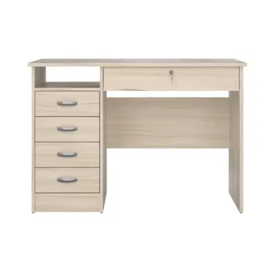 TWILUM Function Plus skrivbord, w. 1 fack och 5 lådor - Jasmund naturlig MDF (109,3x48,5)