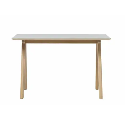 UNIQUE FURNITURE Bilbao Skrivbord, Rektangulärt - Grå HPL och Naturlig Ek