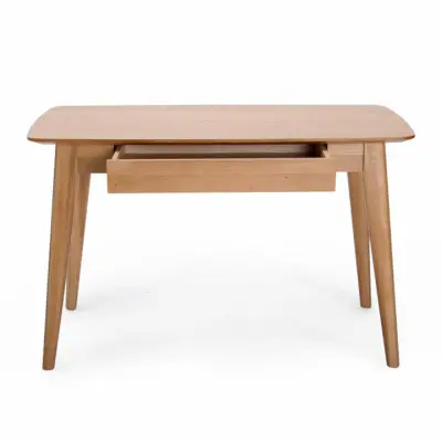 UNIQUE FURNITURE Rho Skrivbord, med Låda - Naturlig Ekfanér