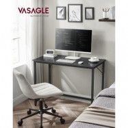 VASAGLE Skrivbord, litet datorskrivbord, kontorsskrivbord, för arbetsrum, sovrum, 50 x 100 x 75 cm, industridesign, metallr