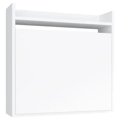 VCM NORDIC Dralis skrivbord för vägg, w. 2 hyllor - vitt trä