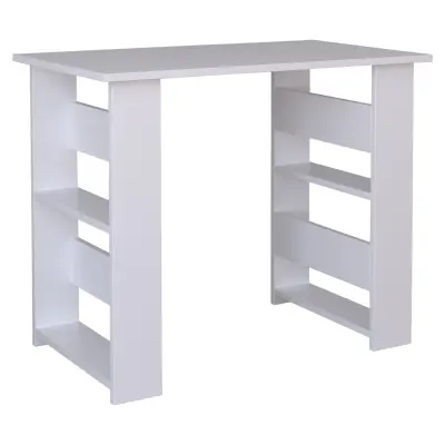 VCM NORDIC Efilo skrivbord, w. 4 rum - vitt trä (90x56)