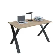 VCM NORDIC Lona X-feet skrivbord - natur trä och svart metall (110x80)