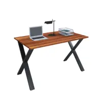 VCM NORDIC Lona X-feet skrivbord - natur trä och svart metall (110x80)