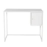 VENTURE DESIGN Bakal skrivbord, med 1 dörr - vit stål (95x45)