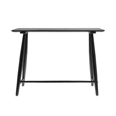 VILLA COLLECTION Bast skrivbord, rektangulärt - svart ek