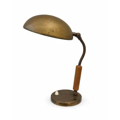 Vintage by Bright 1-2-3 Bordslampa Mässing, Mässing&Trä 35cm