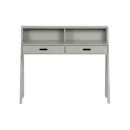 WOOOD Connect skrivbord, w. 2 l&aring;dor - betonggr&aring; furu