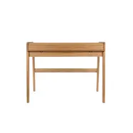 ZUIVER Barbier skrivbord, w. 1 dörr och 2 fack - naturlig askfaner och ask (110x77)