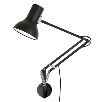 Anglepoise - Type 75 Mini Vägglampa med fäste Jet Black