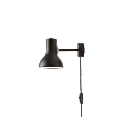 Anglepoise - Type 75 Mini Vägglampa w/Cable Jet Black