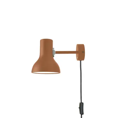 Anglepoise - Type 75 Mini vägglampa med stickkontakt, rostbrun