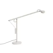 Fifty-Fifty LED-skrivbordslampa, grå, 45 cm, dimbar – HAY - Arbetsrum / hemkontor - Design - Aluminium - Med en ljuskälla