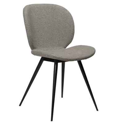 DAN-FORM CLOUD Stol Pebble Earth bouclétyg med svarta ben