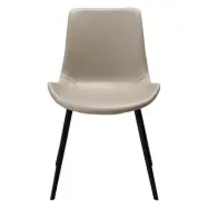 DAN-FORM Hype matbordsstol - kashmir konstläder och svart stål