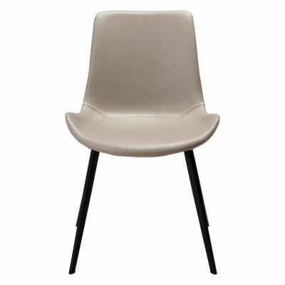 DAN-FORM Hype matbordsstol - kashmir konstläder och svart stål