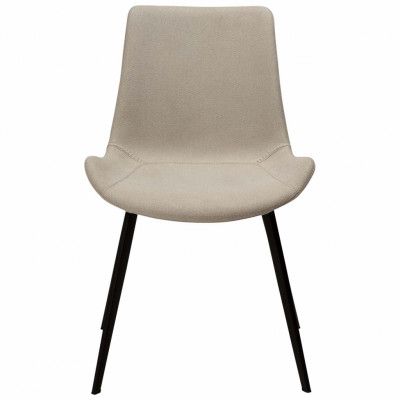 DAN-FORM Hype matbordsstol - ökensandtyg och svart metall