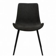 DAN-FORM Hype matbordsstol - svart tyg och svart stål