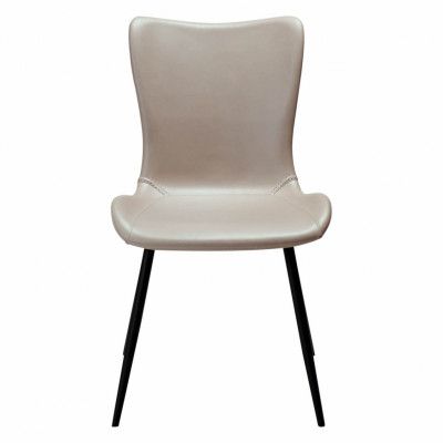 DAN-FORM Medusa matbordsstol - kashmir konstläder och svart stål