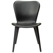 DAN-FORM Paragon matbordsstol - vintage svart konstläder och svart ask