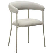 DAN-FORM Plenti fåtölj - kashmir bouclétyg och kashmirstål