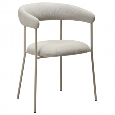 DAN-FORM Plenti fåtölj - kashmir bouclétyg och kashmirstål