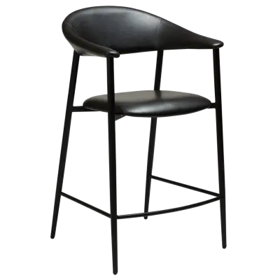 DAN-FORM ROVER Bordspall Vintage svart konstläder med svarta ben