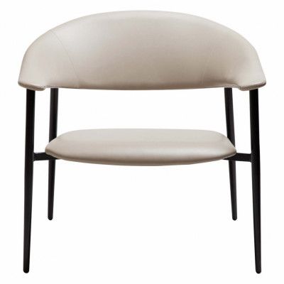 DAN-FORM Rover fåtölj, med armstöd - kashmir konstläder och svart stål