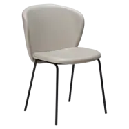 DAN-FORM Stay matbordsstol - kashmir konstläder och svart stål