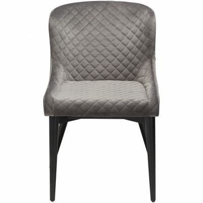 DAN-FORM Vetro fåtölj - grå velour och svart ek