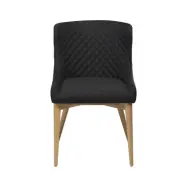 DAN-FORM Vetro fåtölj - svart tyg och naturlig ek