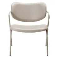 DAN-FORM Zed fåtölj, med armstöd - kashmir konstläder och kashmirstål