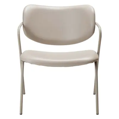 DAN-FORM Zed fåtölj, med armstöd - kashmir konstläder och kashmirstål