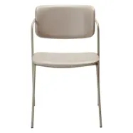 DAN-FORM Zed matbordsstol, med armstöd - kashmir konstläder och kashmirstål