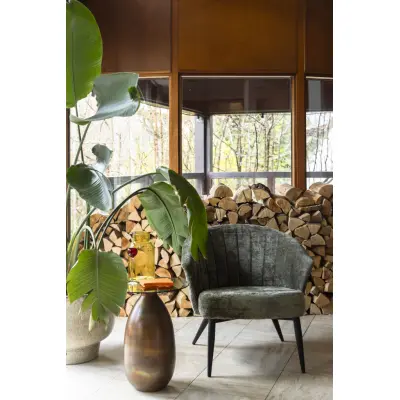 DUTCHBONE Loungefåtölj Georgia Grön