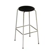 FRITZ HANSEN - High Dot pall, 76 cm, krom/rökgrå, trä
