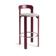 HAY Rey klädd barstol Steelcut Trio 416-grape red