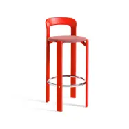 HAY Rey klädd barstol Steelcut trio 636 scarlet red