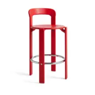 HAY Rey Low barstol lackad Scarlet red