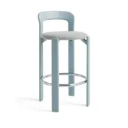 HAY Rey Low klädd barstol Steelcut trio 113 slate blue