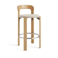 HAY Rey Low klädd barstol Steelcut trio 213 golden