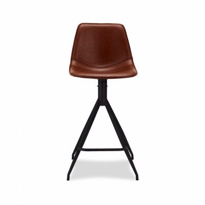 Isabel Barstol, med Ryggstöd och Fotstöd - Ljusbrun PU