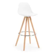 LAFORMA Vit Slad barstol h&ouml;jd 74 cm