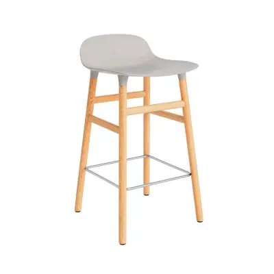 Normann Copenhagen - Form Barstol H65 Oak/Warm Grey