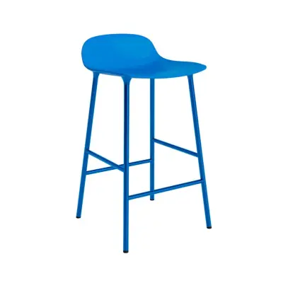 Normann Copenhagen - Form Barstol H65 Steel/Bright Blue