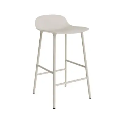 Normann Copenhagen - Form Barstol H65 Steel/Light Grey